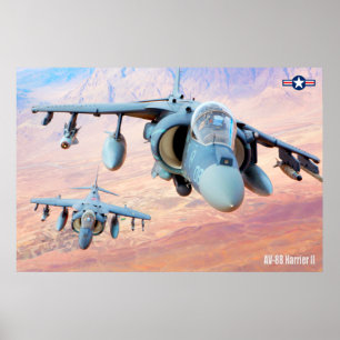 PÓSTER AV-8B HARRIER II