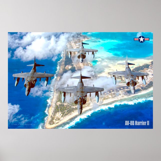 PÓSTER AV-8B HARRIER II (Frente)