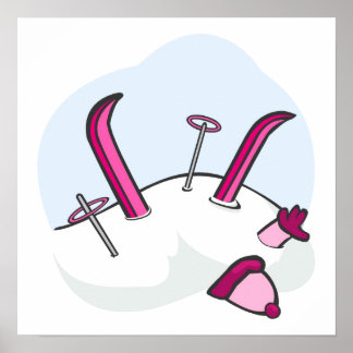 Póster Avalanche rosa