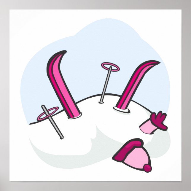 Póster Avalanche rosa (Frente)