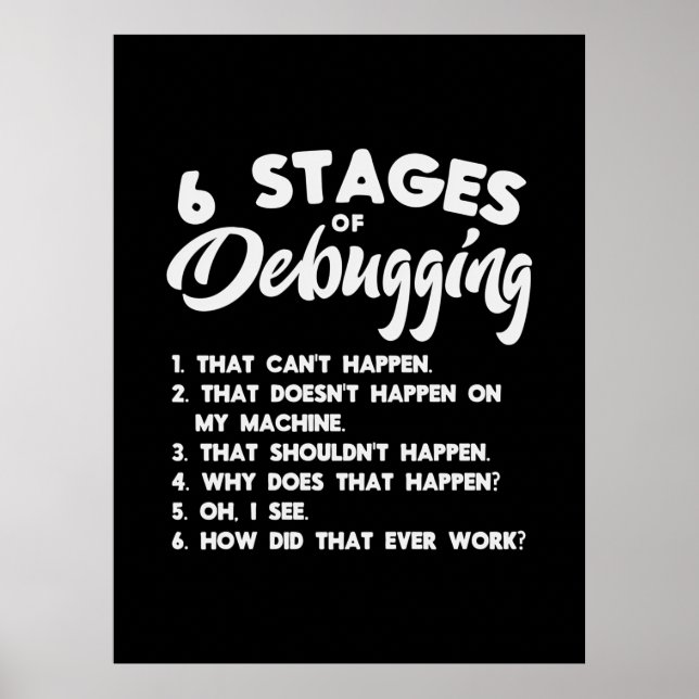 Póster Avammer 6 Etapas De Depuración (Frente)