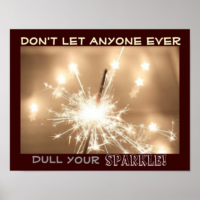 Póster Avanzar y parquear Poster con un mensaje (Frente)