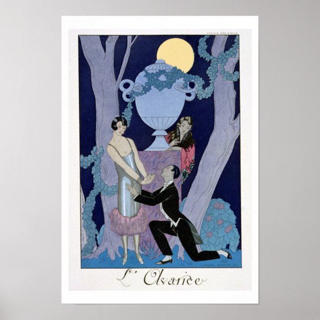 Póster Avarice, 1924 (pochoir print) (Frente)