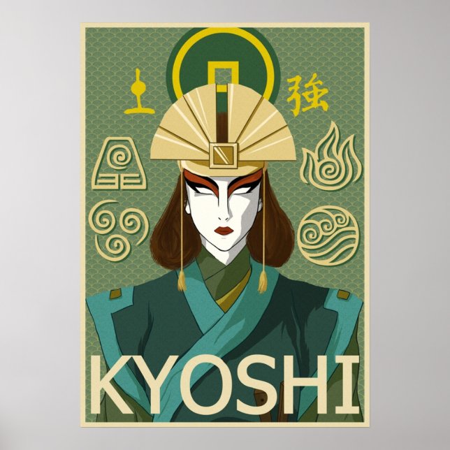 Póster Avatar Kyoshi (Frente)