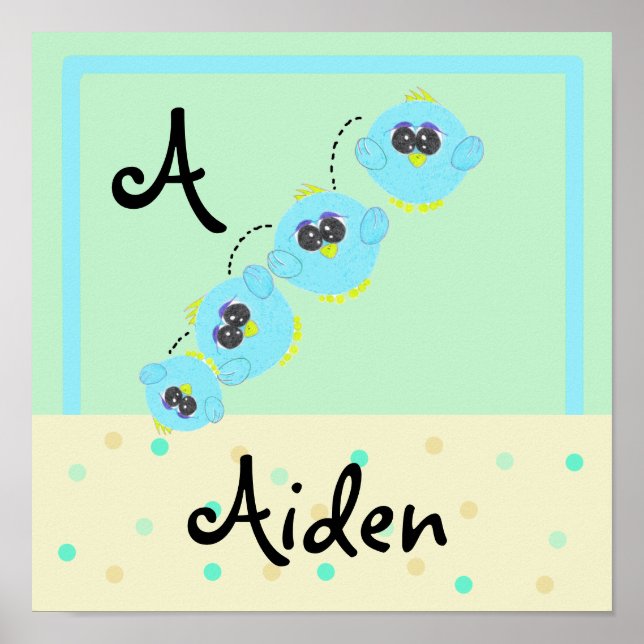 Póster Ave Aqua Baby (Frente)