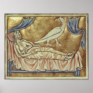 Póster Ave Caladrius, de quien se dice que pronostica