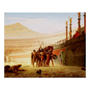 Póster Ave César de Jean-Léon Gérôme