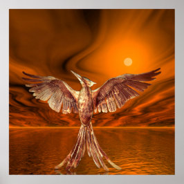 Póster Ave de Fuego Dorado