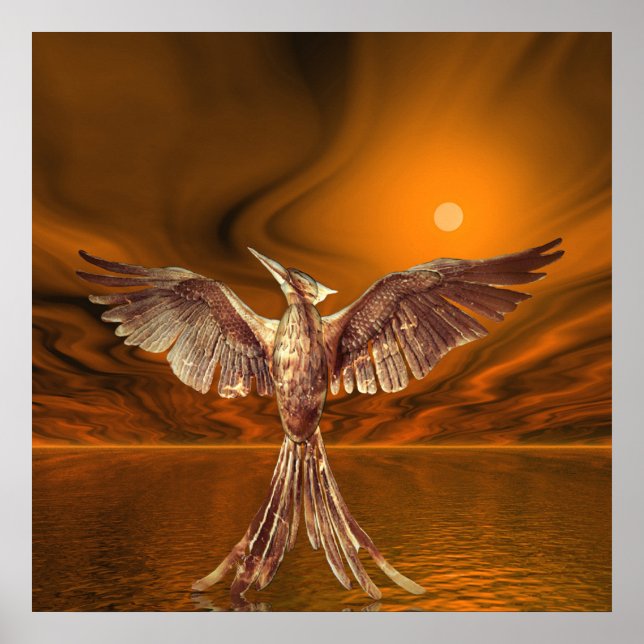 Póster Ave de Fuego Dorado (Frente)