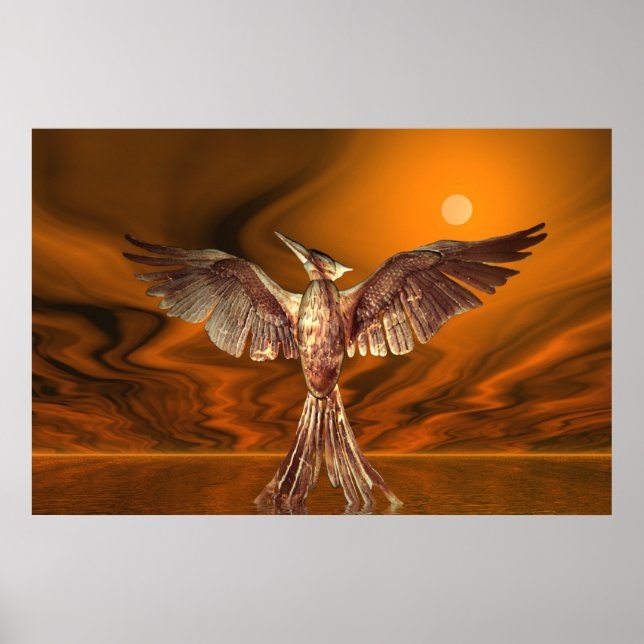 Póster Ave de Fuego Dorado (Frente)