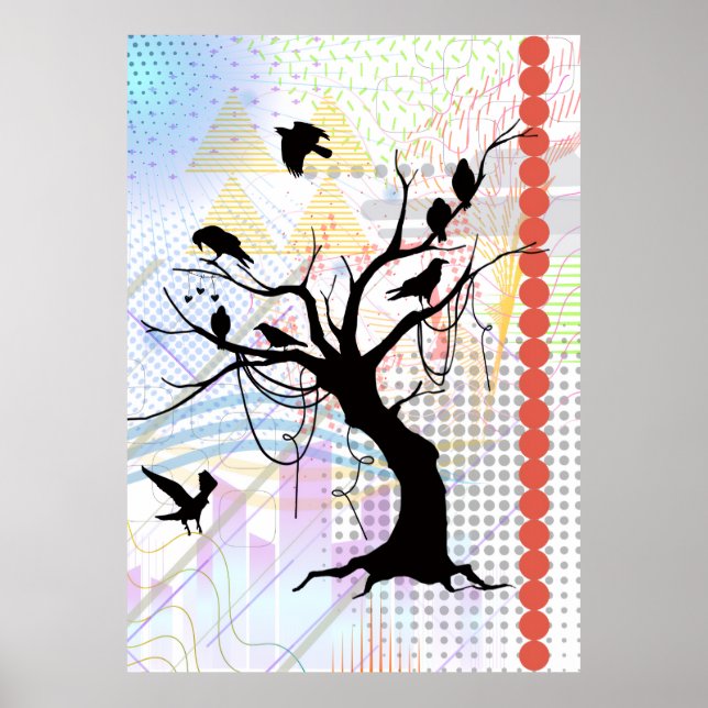 Póster Ave de una pluma sea única juntas (Frente)