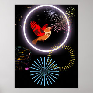 Póster Ave del paraíso