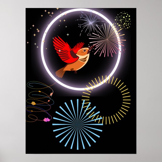 Póster Ave del paraíso (Frente)