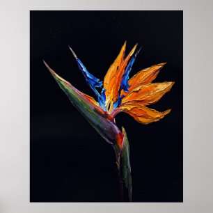 Póster Ave del Paraíso — Impasto Botánico Exótico