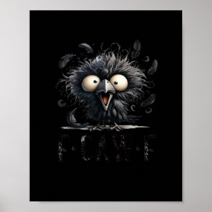 Póster Ave divertida F-Caw-F de moda única
