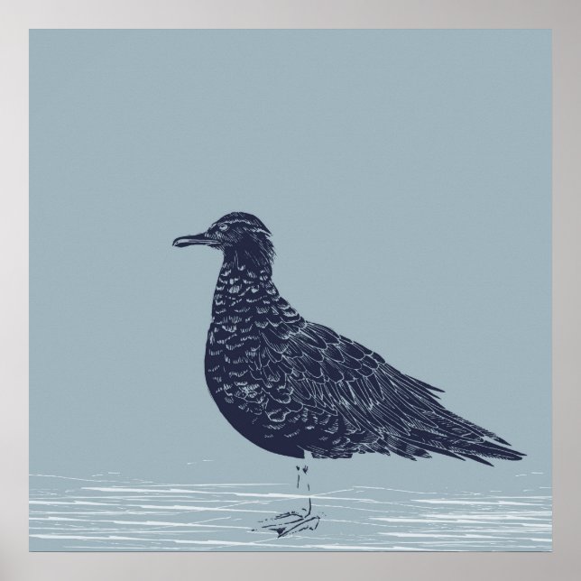 Póster Ave en el agua (Frente)