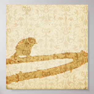 Póster Ave en una sucursal