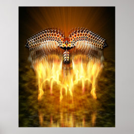 Póster Ave en vuelo