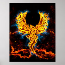 Póster Ave Fenix Golden Lightwings