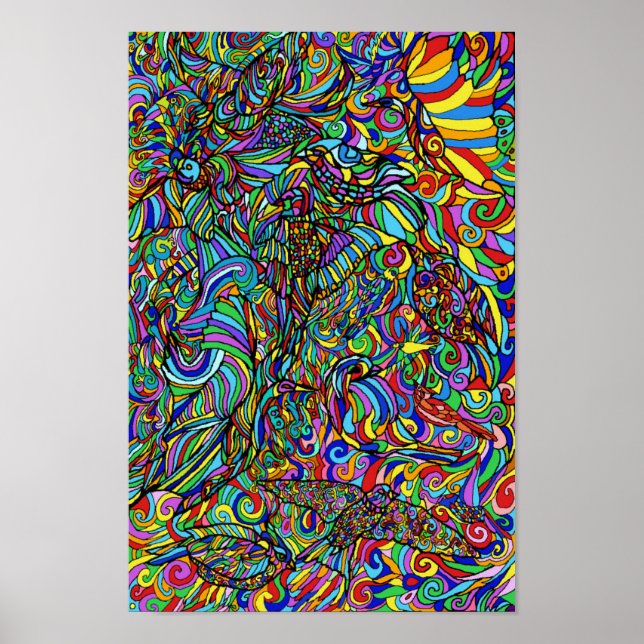 Póster Ave libre (Frente)