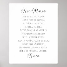 Ave Maria Español Prayer