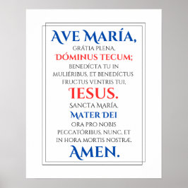 Póster Ave Maria Imprimir