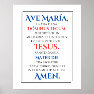 Póster Ave Maria Imprimir
