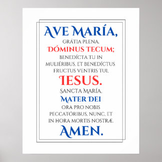 Póster Ave Maria Imprimir