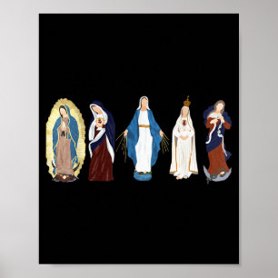 Póster Ave María Llena De Gracia, Virgen María, Biblia