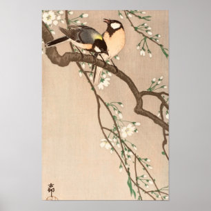 Póster Ave silvestre asiática japonesa