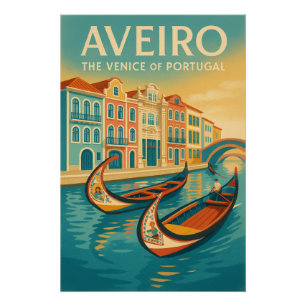 Póster Aveiro – La Venecia de Portugal