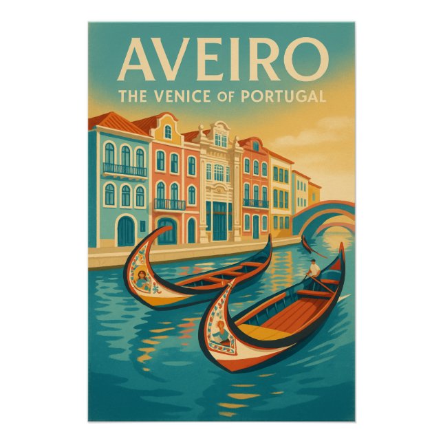 Póster Aveiro – La Venecia de Portugal (Anverso)
