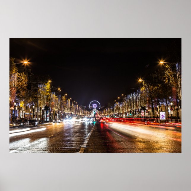 Póster Avenida Champs-Elysées (Frente)