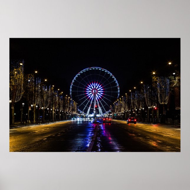 Póster Avenida Champs-Elysées (Frente)