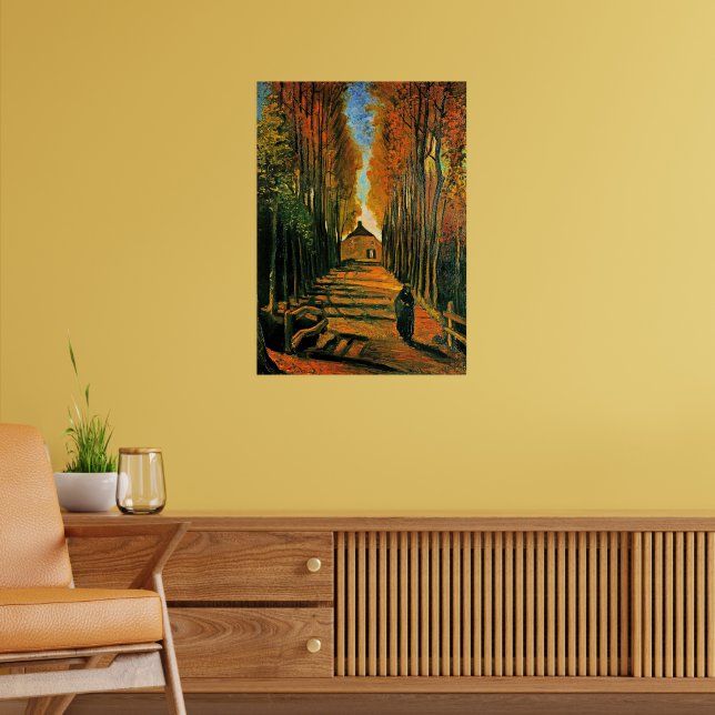 Póster Avenida de Álamos al Atardecer (Salón 2)