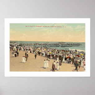 Póster Avenida de Asbury, parque de Asbury, New Jersey
