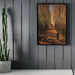 Póster Avenida de Chopos en Otoño por Vincent van Gogh