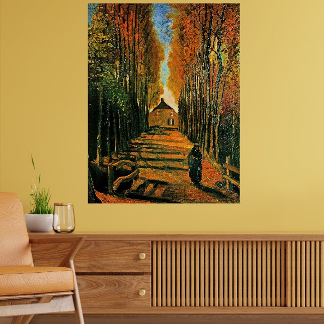 Póster Avenida de los Poplares al atardecer (Salón 2)