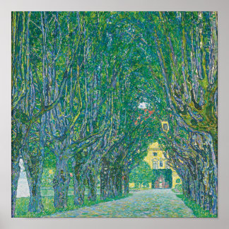 Póster Avenida en el Parque de Schloss Kammer por Klimt