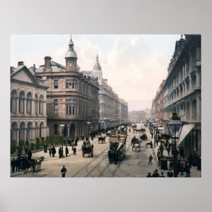 Póster Avenida Real, Belfast, alrededor de 1890