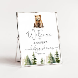 Póster Aventura a la bienvenida de una ducha de bebé en e