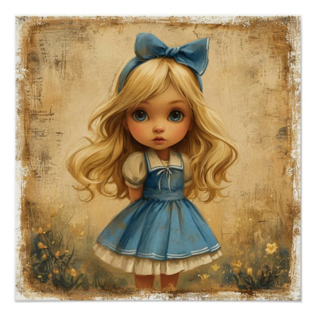 Póster Aventura con remolinos de Alicia: Whimsy, un país  (Anverso)