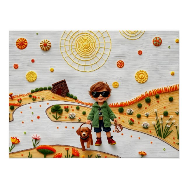 Póster Aventura cósmica con título (Anverso)