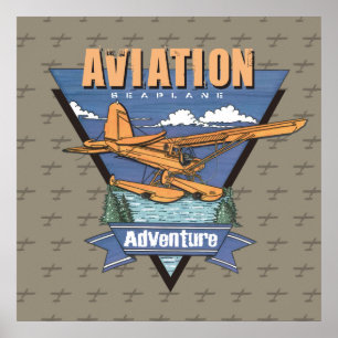 Póster Aventura de Aviación Marítima
