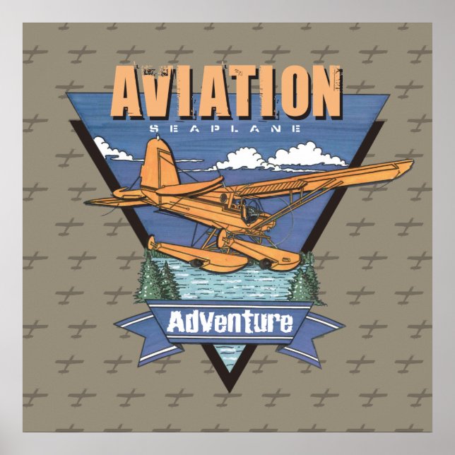 Póster Aventura de Aviación Marítima (Frente)