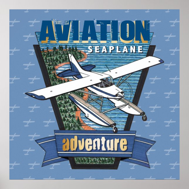 Póster Aventura de Aviación Marítima (Frente)