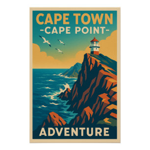 Póster Aventura de Ciudad del Cabo - Donde la naturaleza