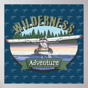 Póster Aventura de Floatplane Aviation Wilderness