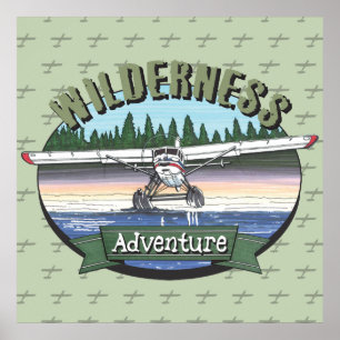 Póster Aventura de Floatplane Aviation Wilderness