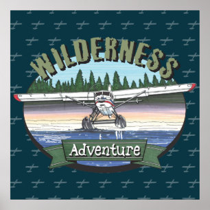 Póster Aventura de Floatplane Aviation Wilderness